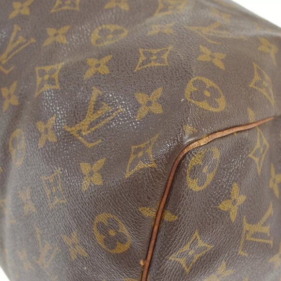 Louis Vuitton Speedy Duffle 35 Brown Canvas Monogram - Picture 6 of 10